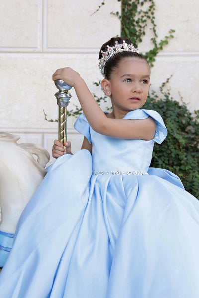Satin Communion Flower Girl Pageant Special Occasion Baby Baptism Dress
