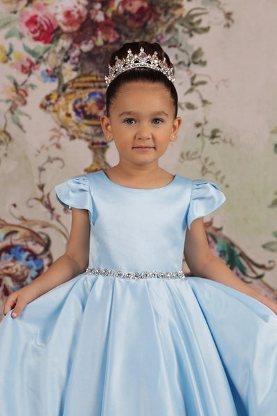 Satin Communion Flower Girl Pageant Special Occasion Baby Baptism Dress
