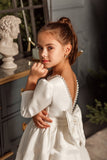 Taliah First Communion Satin Gown | Blush Kids