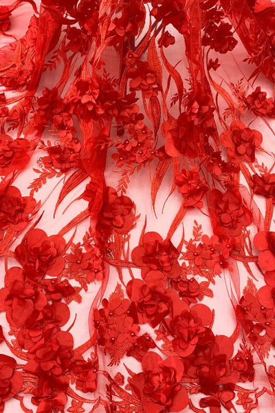 Stunning Couture Girls 3D Flower Tulle Satin Wedding Flower Girl Dress With Train