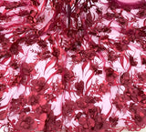 Stunning Couture Girls 3D Flower Tulle Satin Wedding Flower Girl Dress With Train