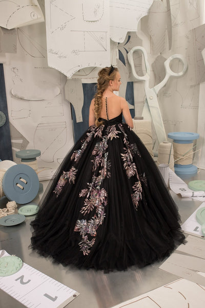 Handmade Couture Girls Pageant Party Special Occasion Tulle Ball Gown