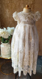 Couture Handmade Baby Christening Baptism Heirloom Gown