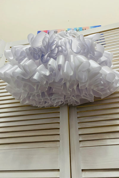 Girls Pageant Flower Girl Dress Satin Bow Tulle Skirt