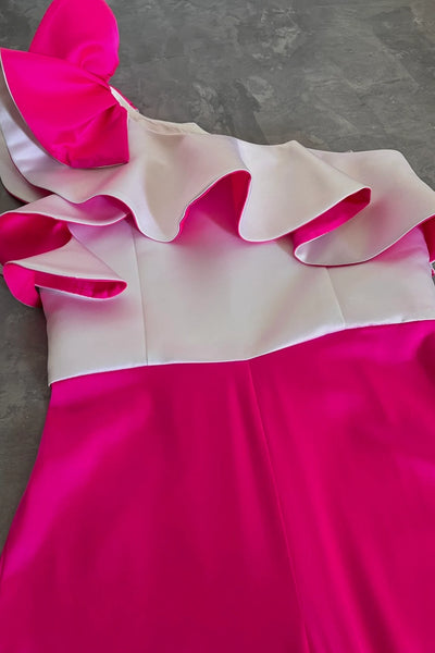 Girls Pageant Interview Jumpsuit | Ruffle Romper