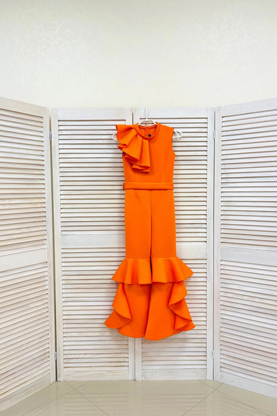 Girls Pageant Interview Jumpsuit | Ruffle Fun Fashion