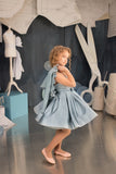Couture Mint Green Short Satin Sequined Easter Pageant Flower Girl Dress