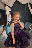 Couture Short Tulle Satin Taffeta Pageant Easter Wedding Flower Girl Party Dress