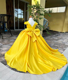 Satin Communion Flower Girl Pageant Special Occasion Baby Baptism Dress