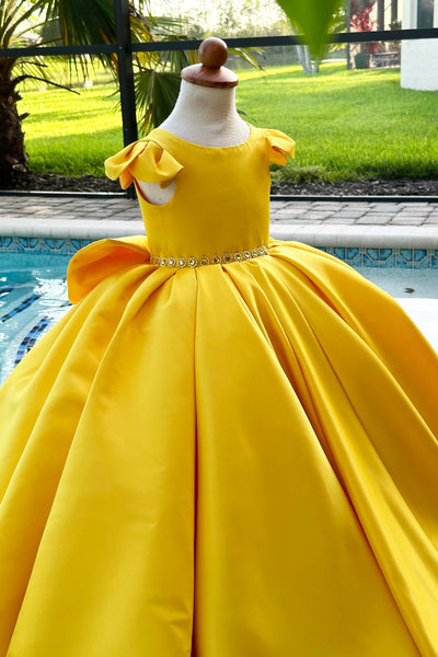 Satin Communion Flower Girl Pageant Special Occasion Baby Baptism Dress