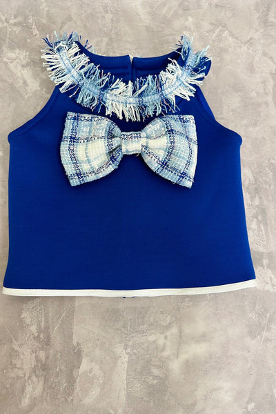 Girls Tweed Bell Bottom Pageant Outfit | Signature Designer
