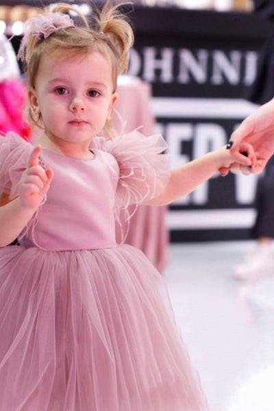 Kyla Girls Satin Tulle Dress