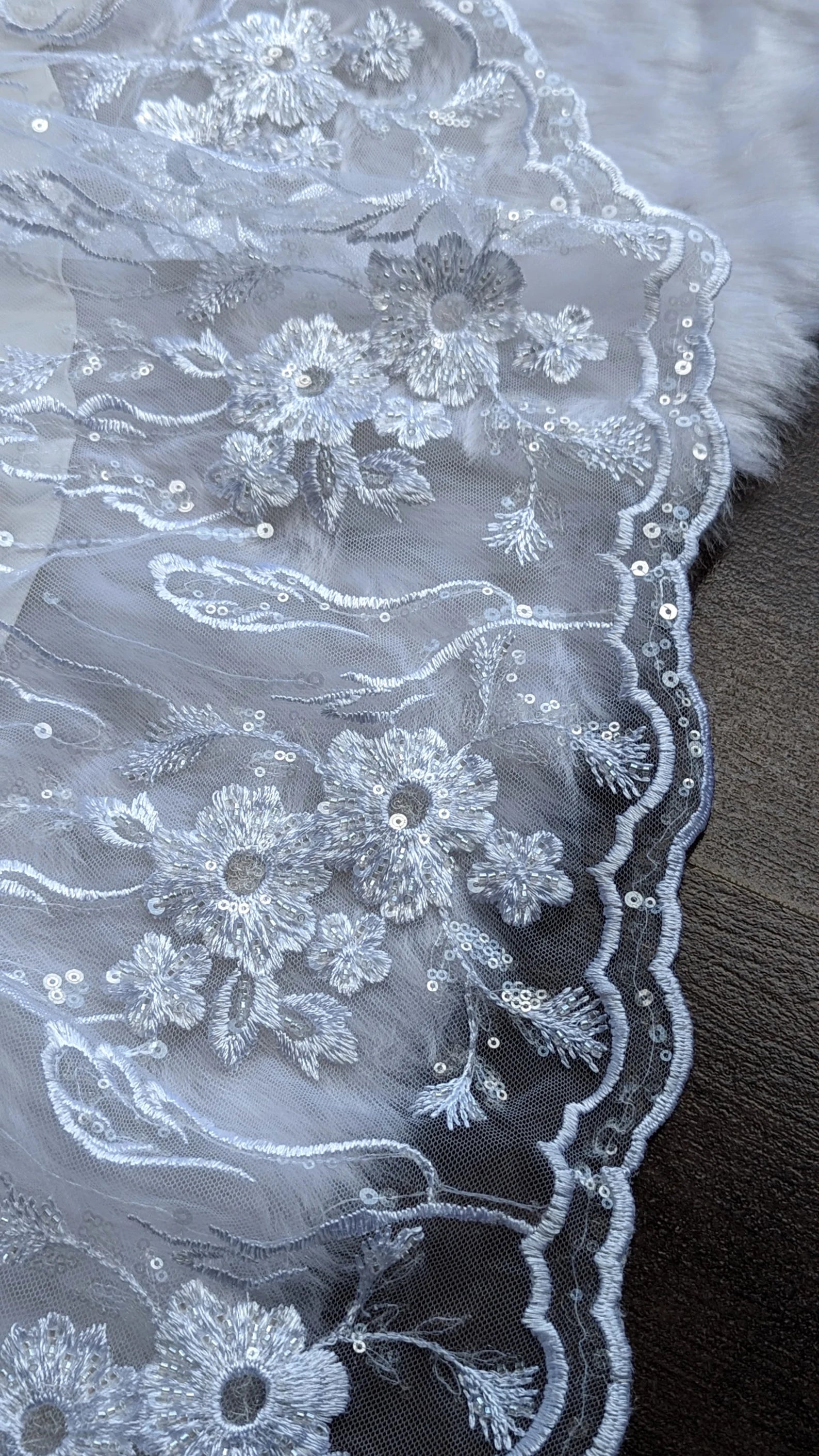 Couture Embroidered Beaded Lace Baptism Christening Gown