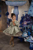Stunning Sierra Girls Couture Satin Knee High Dress for Special Occasions