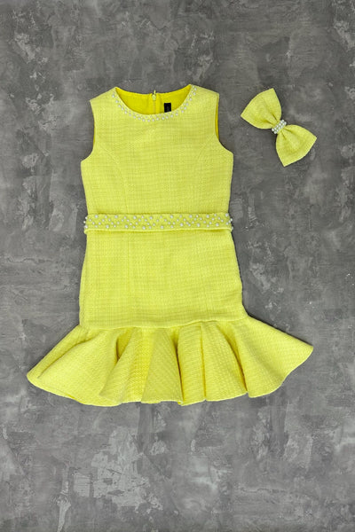 Girls Tweed Pageant Dress & Jacket Set | Signature Designer