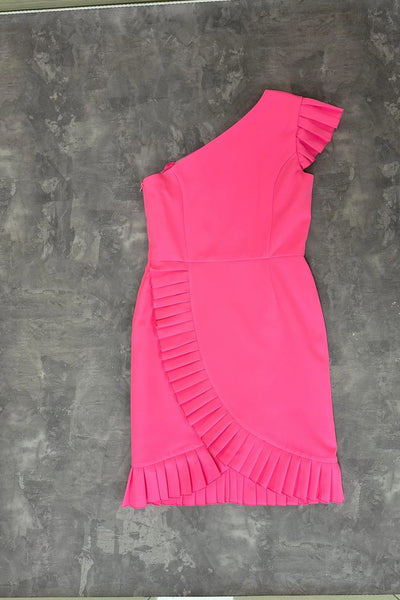 Girls One Shoulder Pageant Interview Dress