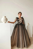 Girls Stunning Lace Tulle Wedding Pageant Party Floor Length Gown