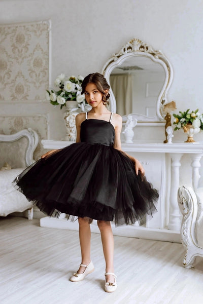 Athens Satin Tulle Girls Pageant Dress