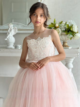 Elora Flower Girl Satin Tulle Dress | Blush Kids
