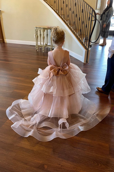 Couture Wedding Party Special Occasion Sating Tulle Floor Length Dress