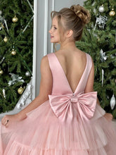 Custom Handmade Flower Girl Wedding Party Satin Tulle Floor Length Dress