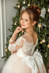 Gorgeous Wedding Flower Girl Special Occasion Party Lace Tulle Gown