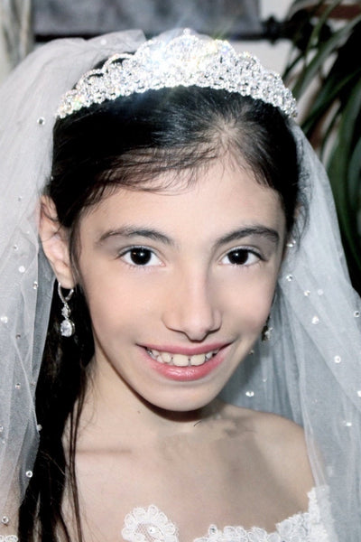 First Communion Tiara With Swarovski Crystals