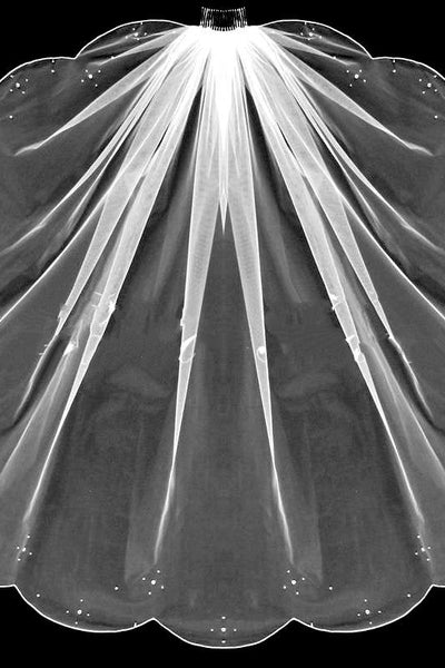 Veil With Scalloped Edge
