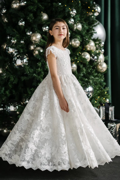 Luciana Teter Warm Couture Lace Communion Dress