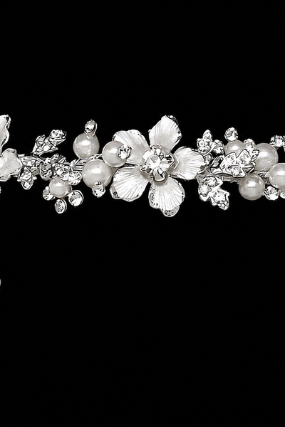 The Bria First Communion Crystal Tiara Headband
