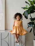 Solenne Orange Girls Couture Dress | Teter Warm