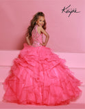 Ruffled Princess Pageant Ball Gown - Sugar Kayne Girls | Blush Kids