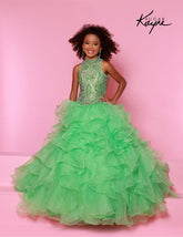 Barbie Pink Sugar Kayne Pageant Dress – Girls Gown with Beaded Bodice