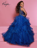 Ruffled Princess Pageant Ball Gown - Sugar Kayne Girls | Blush Kids