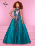 Sugar Kayne Jade Girls Pageant Dress – Sequin Ball Gown
