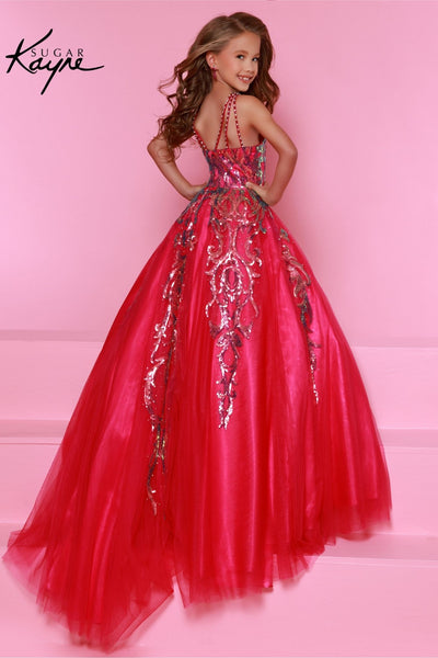 Sugar Kayne Jade Girls Pageant Dress – Sequin Ball Gown