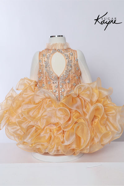 Sugar Kayne "Periwinkle Princess" Girls Pageant Cupcake Dress – Sparkling Ruffle Skirt