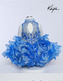 Sugar Kayne "Periwinkle Princess" Girls Pageant Cupcake Dress – Sparkling Ruffle Skirt