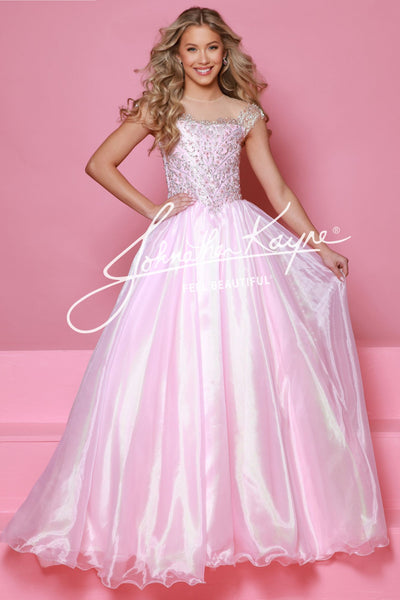 Sugar Kayne Girls Metallic Organza Dress – Elegant for Pageants & Portraits