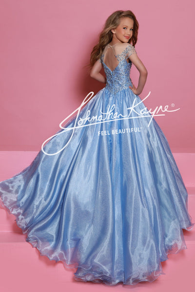 Sugar Kayne Girls Metallic Organza Dress – Elegant for Pageants & Portraits