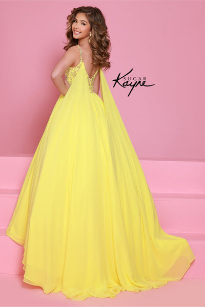 Radiant Lemon Gown for Girls – Sugar Kayne Party Dress