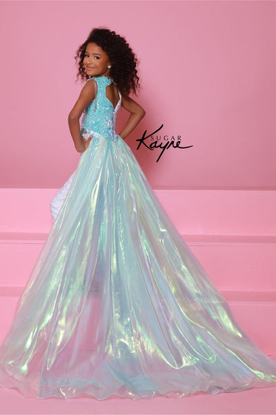Two-Tone Girls’ Pageant Jumpsuit – Sugar Kayne Design