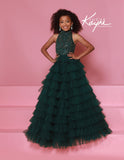Sugar Kayne Pink Ruffle Pageant Dress for Girls
