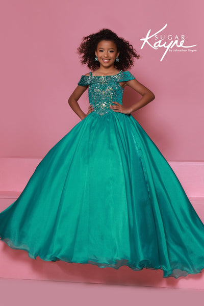 Sugar Kayne Royal Blue Girls Pageant Dress – Ball Gown