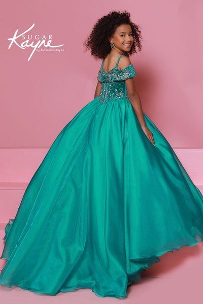 Sugar Kayne Royal Blue Girls Pageant Dress – Ball Gown