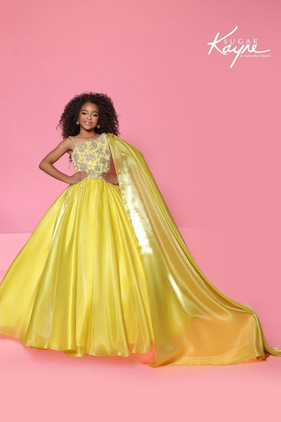 Sugar Kayne One Shoulder Pageant Ball Gown