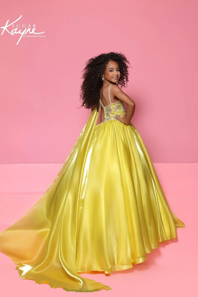 Sugar Kayne One Shoulder Pageant Ball Gown