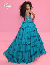 Sugar Kayne Couture Ruffle Pageant Gown for Girls