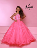Sugar Kayne Alina C143 Hot Pink Girls Pageant Dress