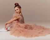 Autumn Girls Couture High Lo Pageant Flower Girl Dress - Luxury Children's Formal Wear